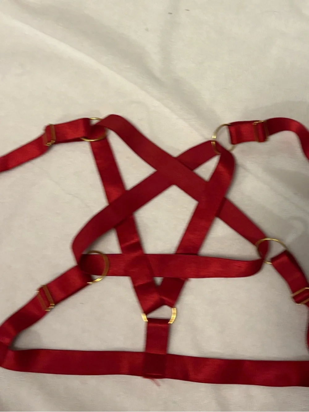 Red Star/pentagram Strappy Harness Accessory